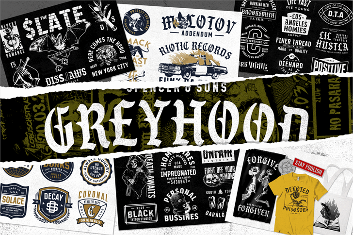 S&S GreyHood Seven font插图