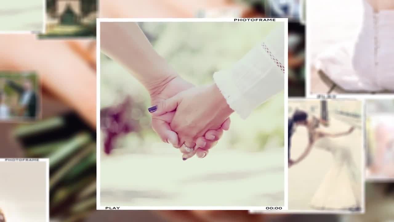 唯美华丽婚礼幻灯片展示素材库精选AE模板