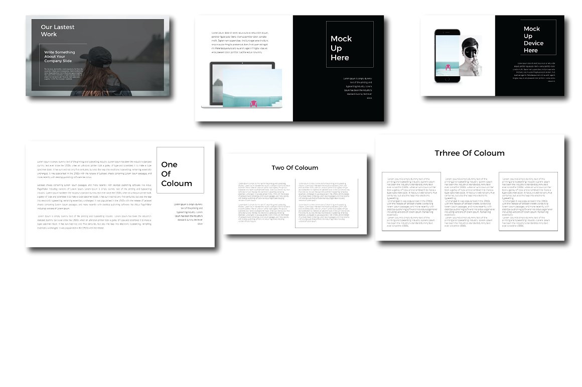 Batas – 超现代的极简主义商业化ppt模板下载[ppt,pptx]插图(5)