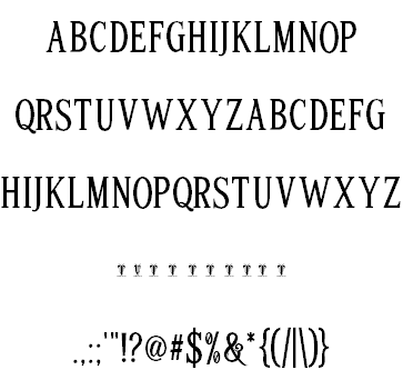 Chadlershire demo font插图7