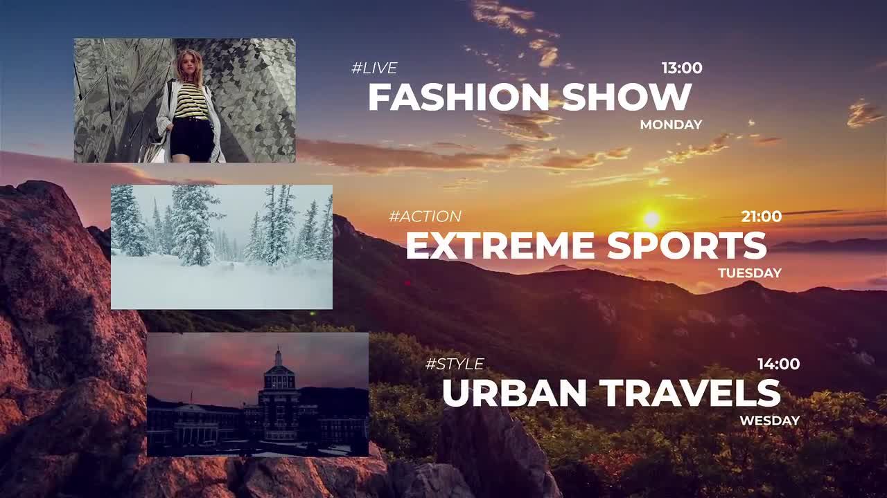 优雅和时尚的广播促销素材库精选AE模板