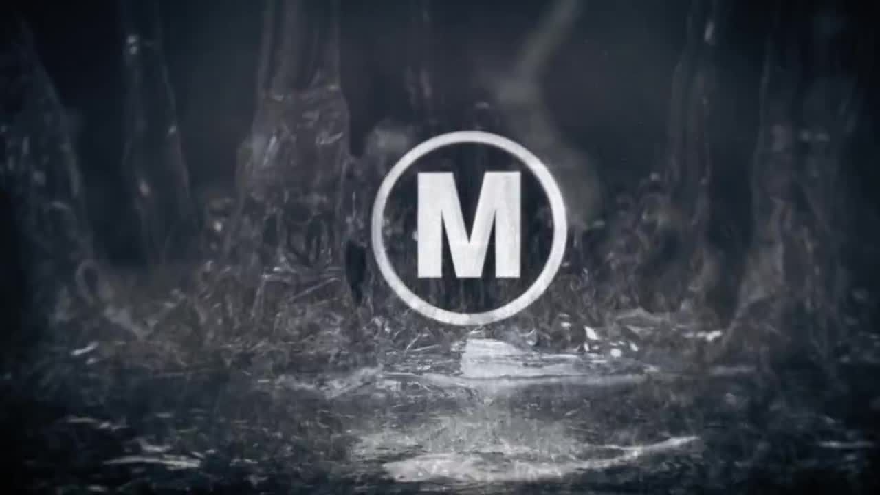 密集的滴水徽标显示素材库精选AE模板