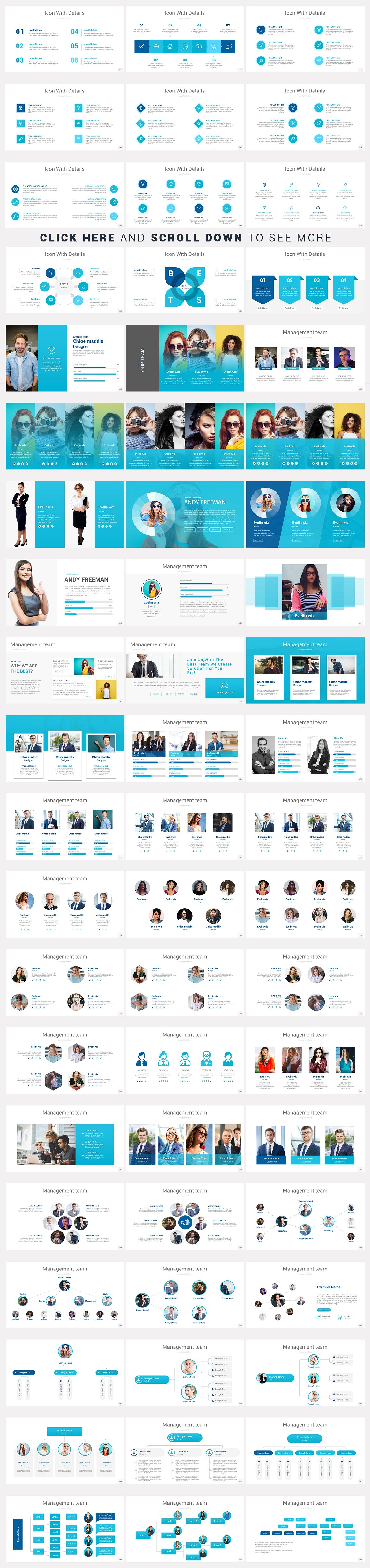 灵活，干净，简单，独特的PowerPoint模板。插图(10)