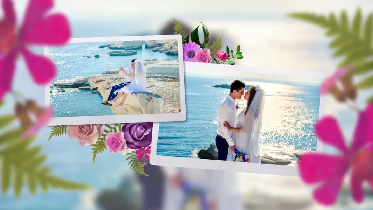 夏日氛围花都元素幻灯片动画素材库精选PR模板