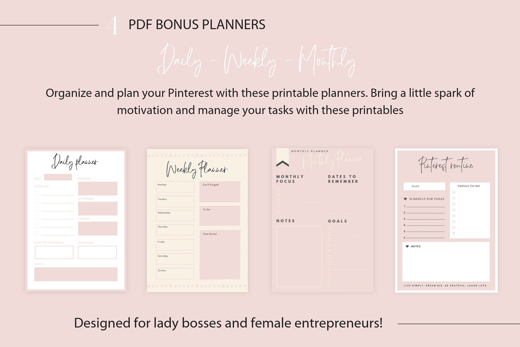 高品质的品牌社交媒体宣传Canva模板素材库精选 Branded pins + Pinterest guide [jpg,pdf]插图(5)