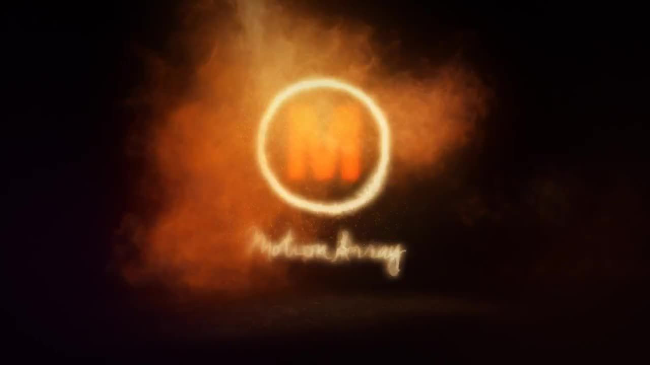 爆炸性的电影火焰徽标显示素材库精选AE模板