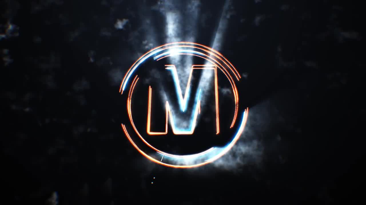 史诗级黑暗背景光线logo展示素材库精选AE模板