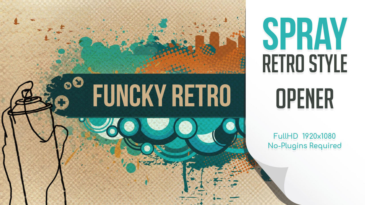 时尚喷雾活动视频素材库精选AE模板