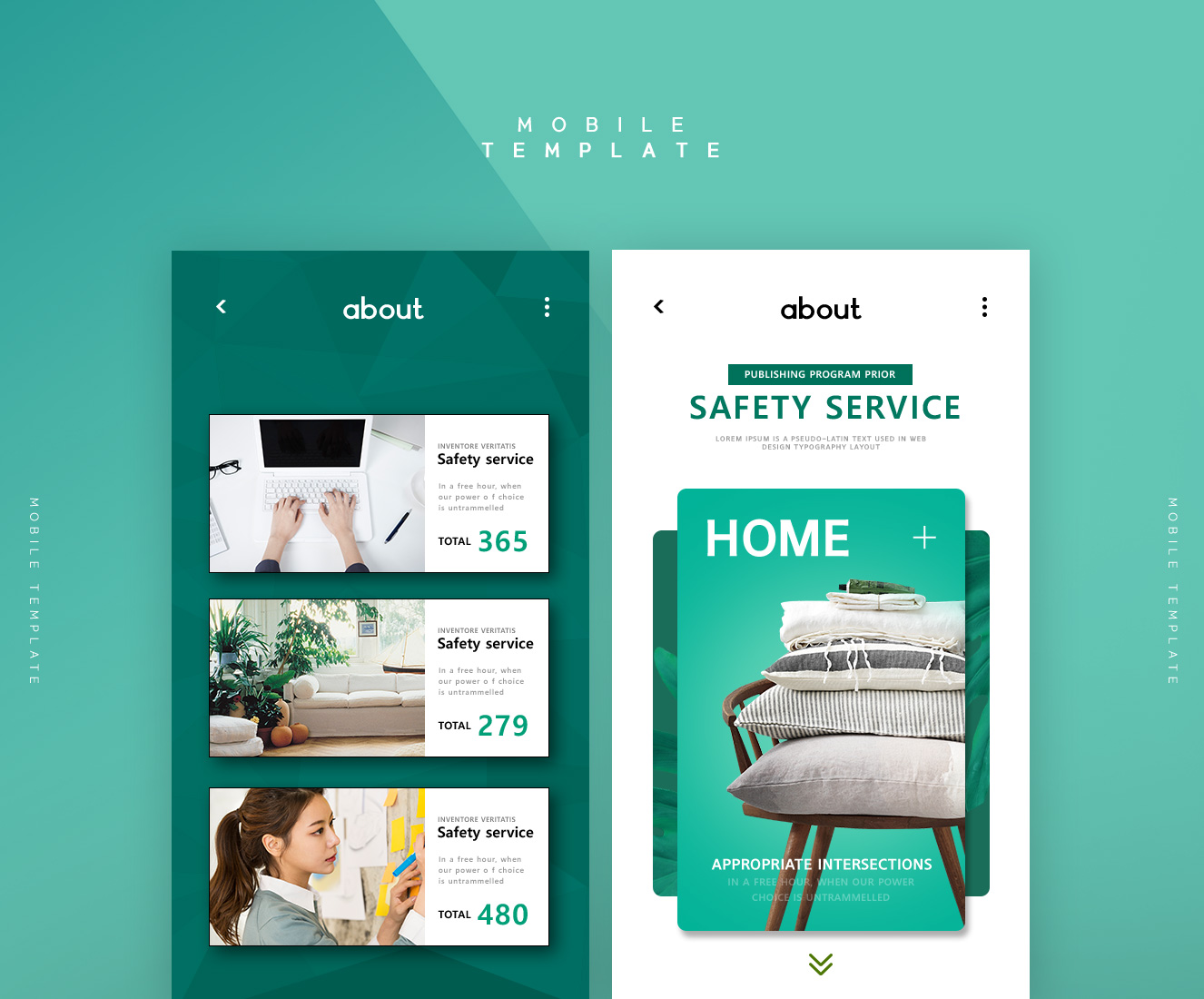 时尚居家生活/家具销售Banner广告模板插图