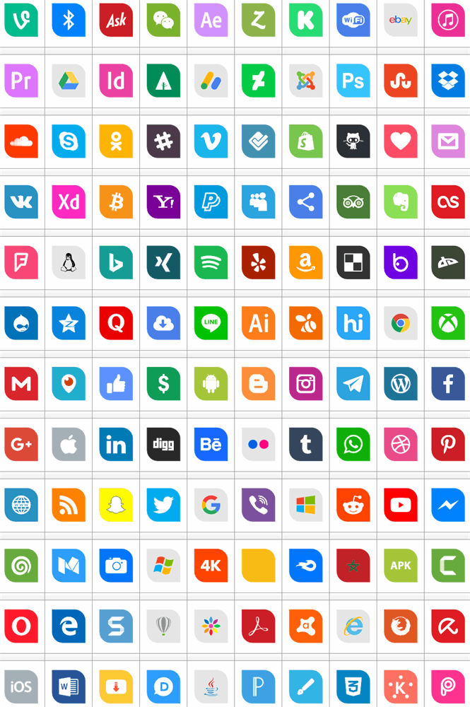 Icons Social Media 1 font插图