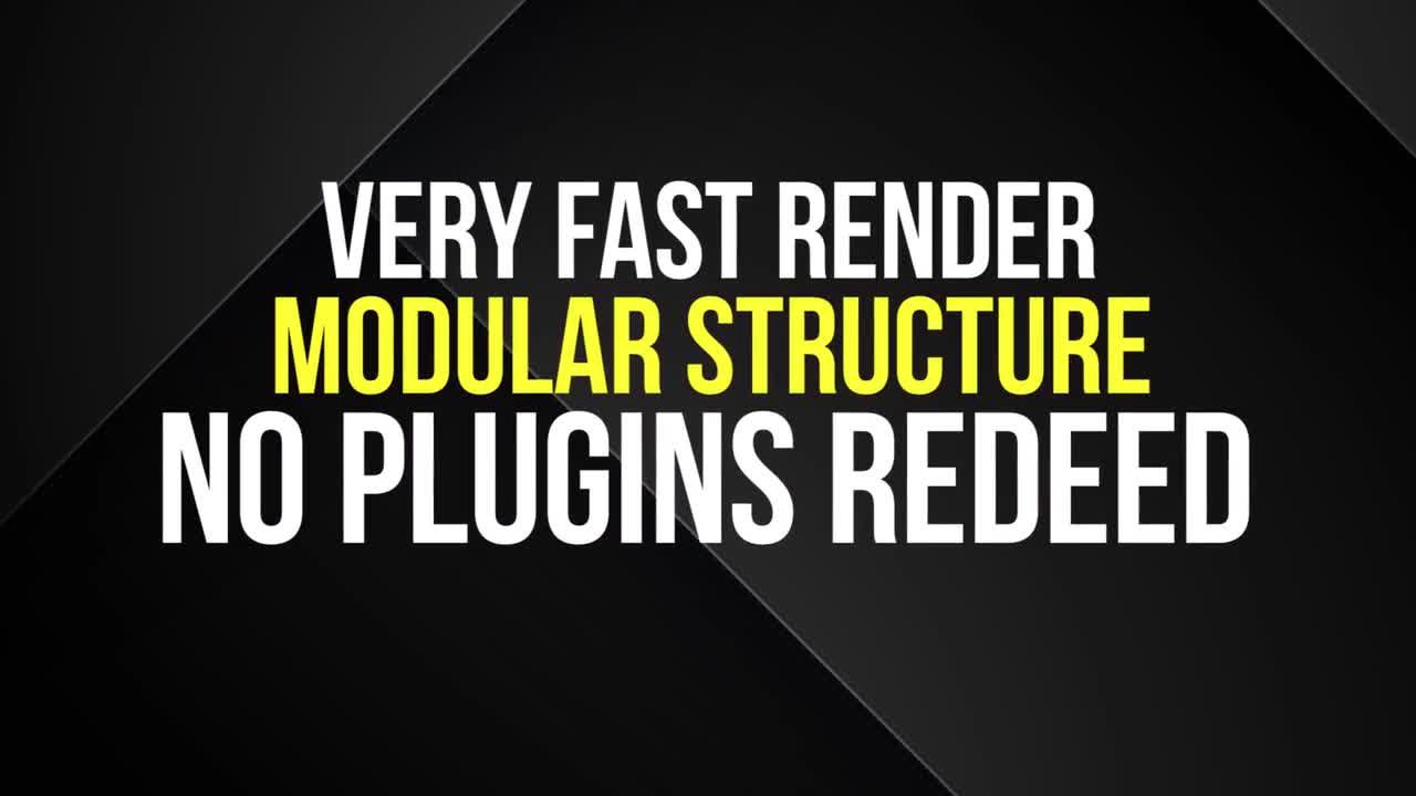 10个时尚活力明亮的动态动画标题素材库推荐PR模板