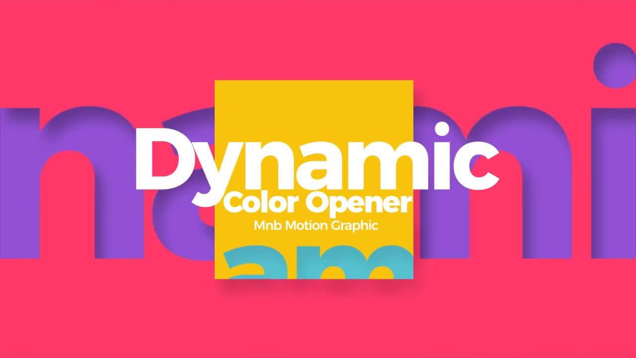 动态彩色开场素材库精选AE模板