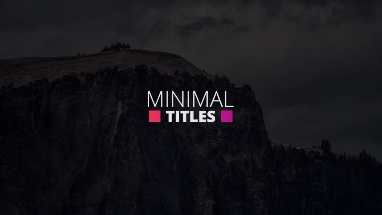 彩色简单标题素材库推荐PR模板