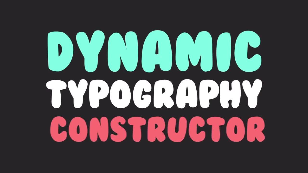 动态文字标题排版动画素材库精选AE模板