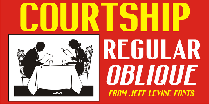Courtship JNL Font素材之家精选英文字体