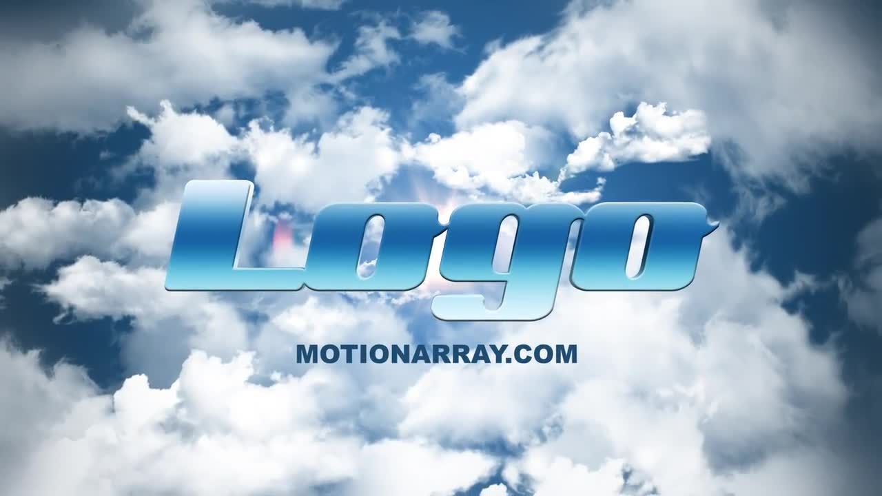 天空云朵标志素材库精选AE模板