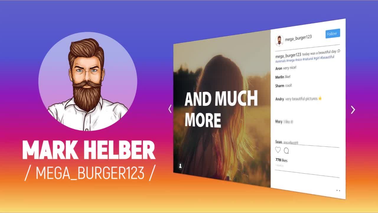 明亮动态的Instagram促销素材库精选AE模板