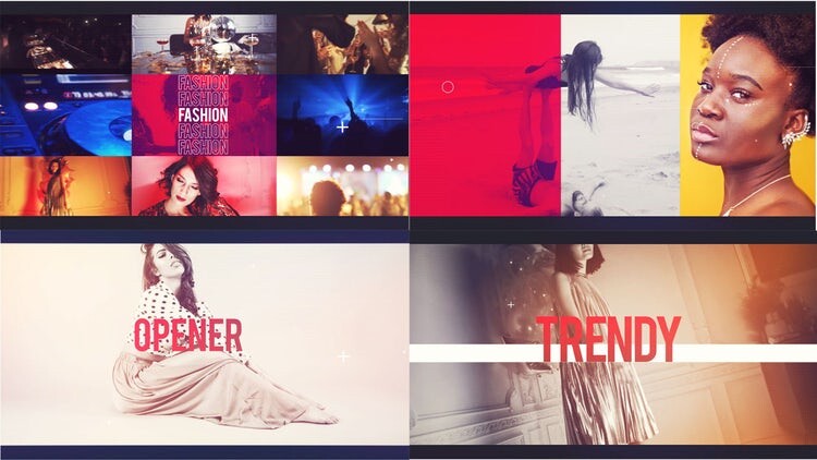 现代活力的动态开场白素材库精选AE模板