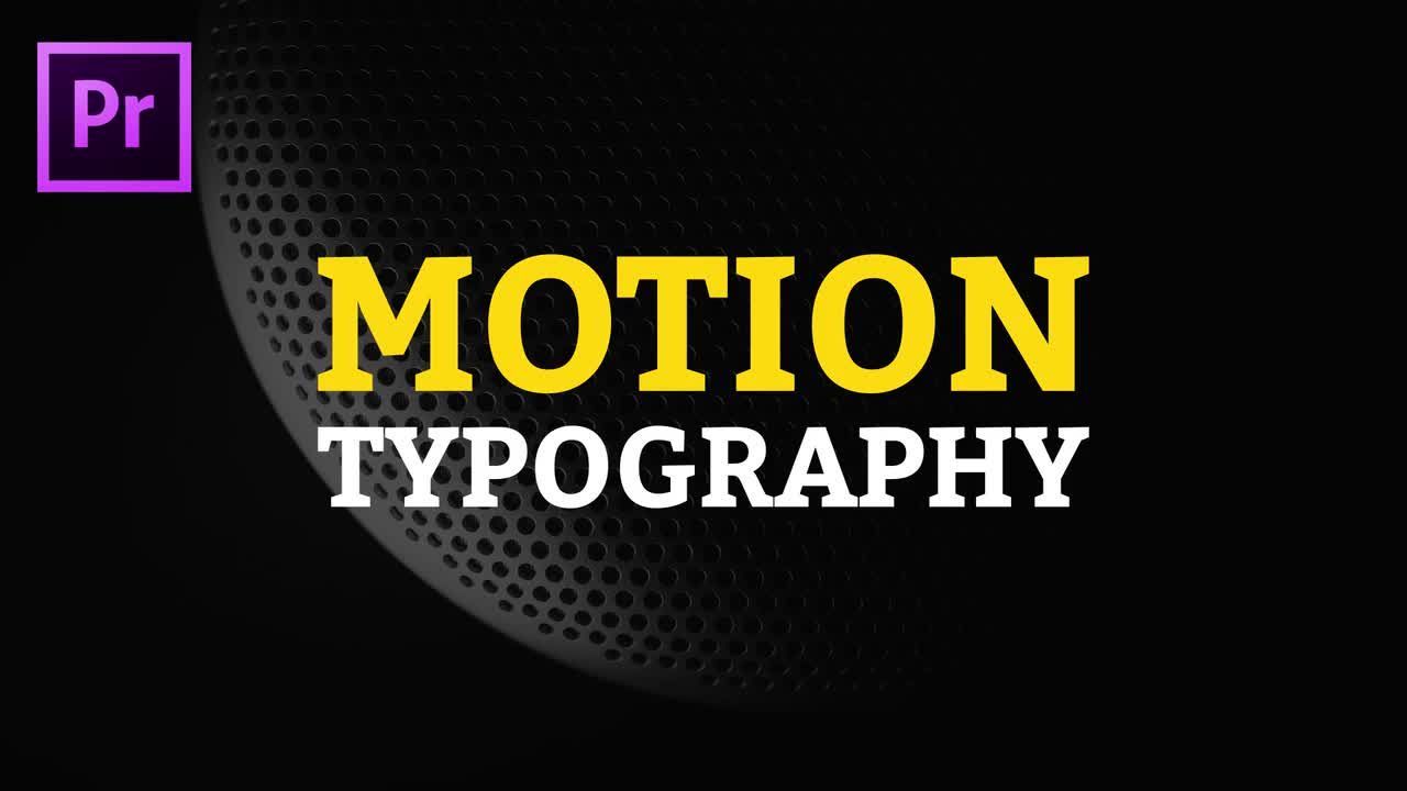 10个动态场景文字排版动画素材库推荐PR模板