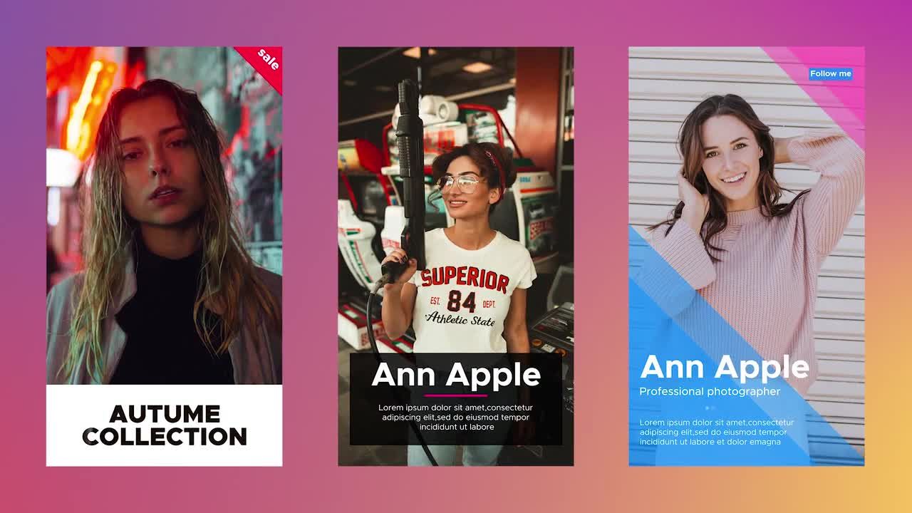 6个Instagram故事包素材库精选AE模板