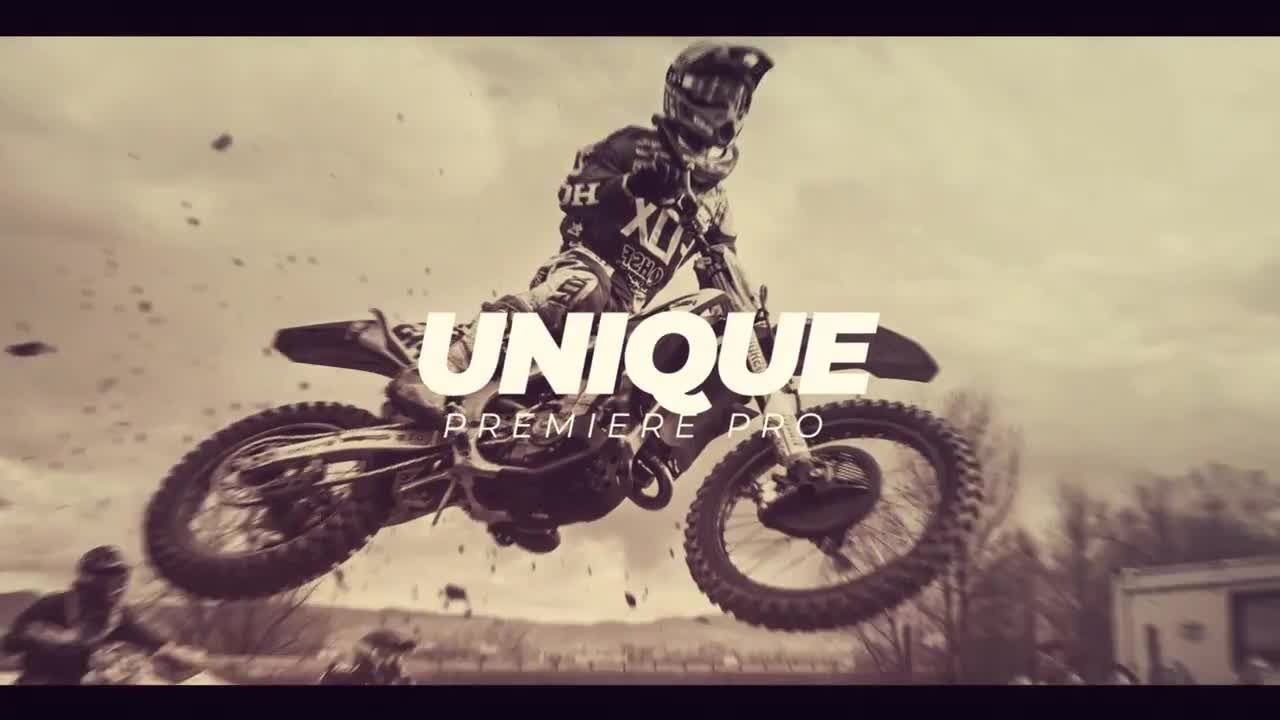 独特时尚活力动作运动片头素材库推荐PR模板