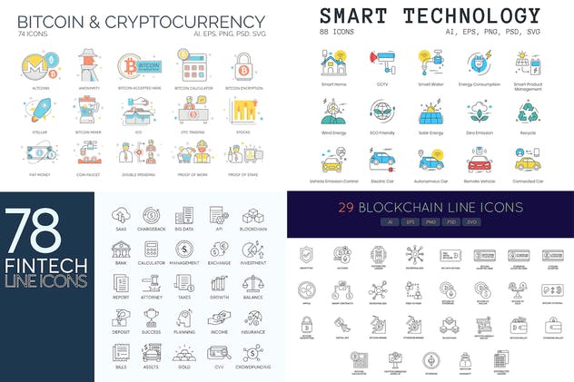 2500+枚32个分类综合图标合集 The Client Bundle 2,500+ Icons插图(3)