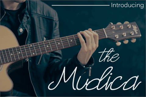 Mudica font素材之家精选英文字体