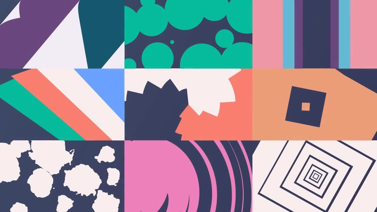 100个设计独特的过渡效果文本动画素材库精选AE模板