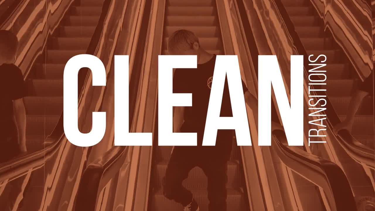 16个清洁过渡转场效果动画素材库推荐PR模板