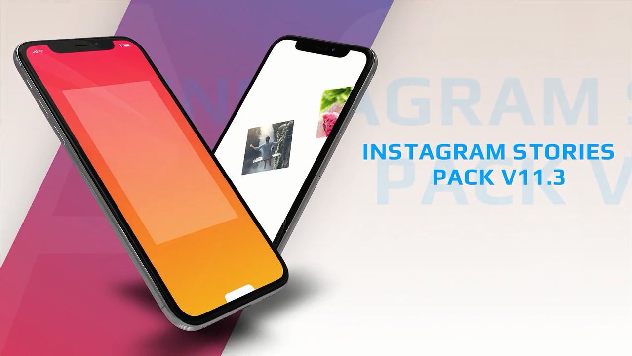 5个Instagram故事时尚家人照片素材库精选AE模板