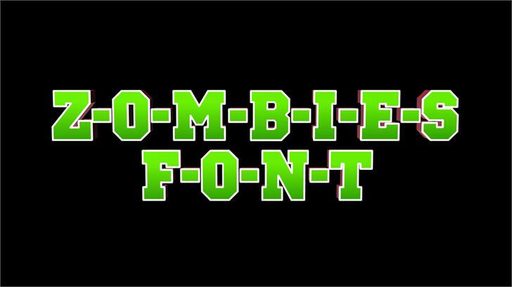 ZOMBIES font插图 ZOMBIES font插图