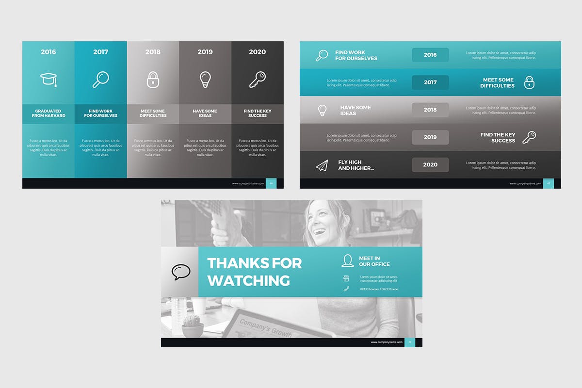 商业计划书信息图表素材库精选PPT模板 Business Plan Infographic Presentation (PPTX)插图(6)