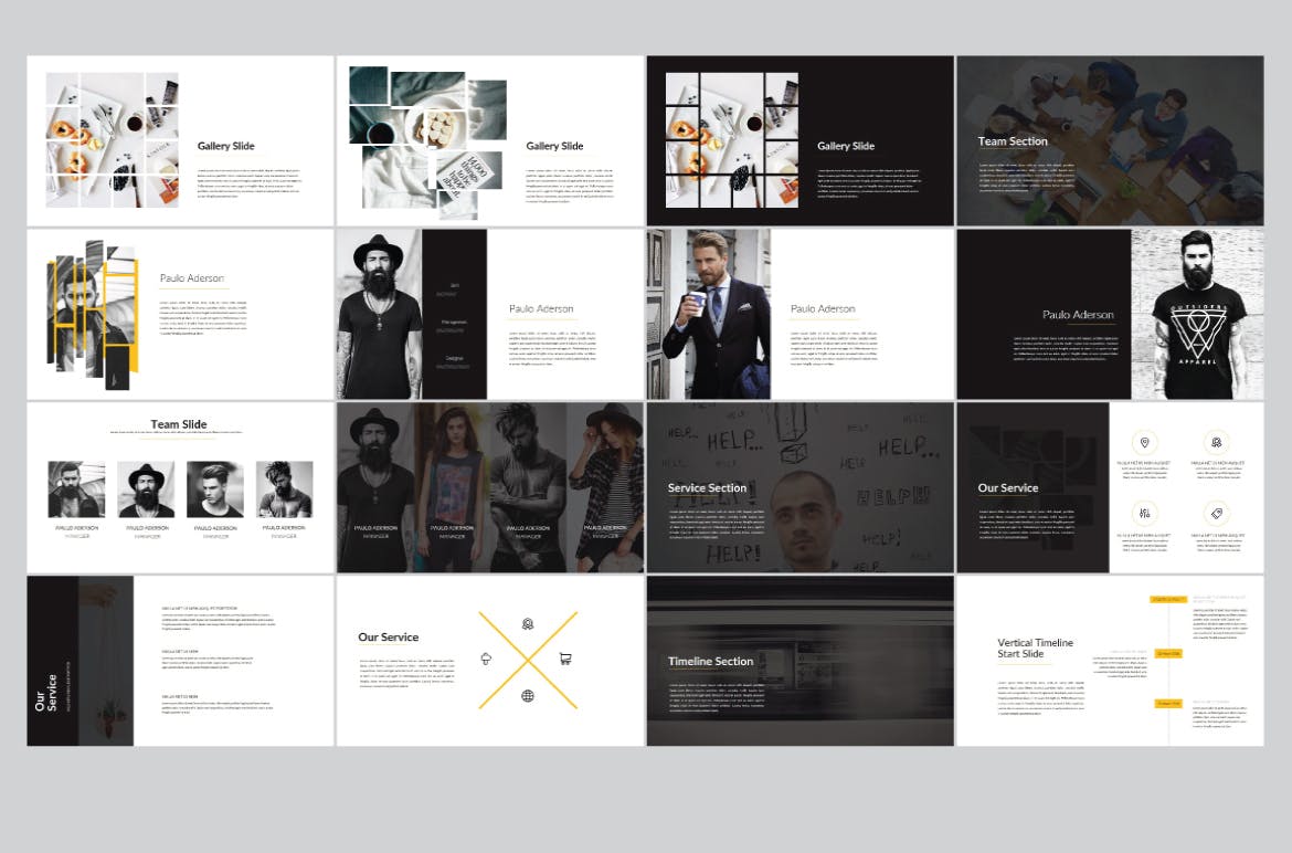 时尚简约设计风格多用途素材库精选PPT模板 Sparta | Powerpoint Template插图(4)