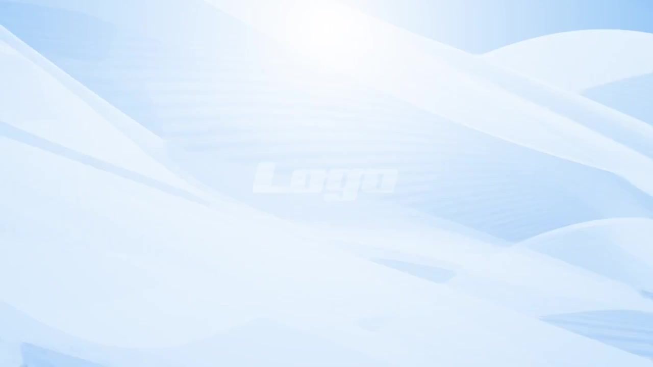 时尚的镜头光晕和流畅的动画布料组成的PR徽标显示模板