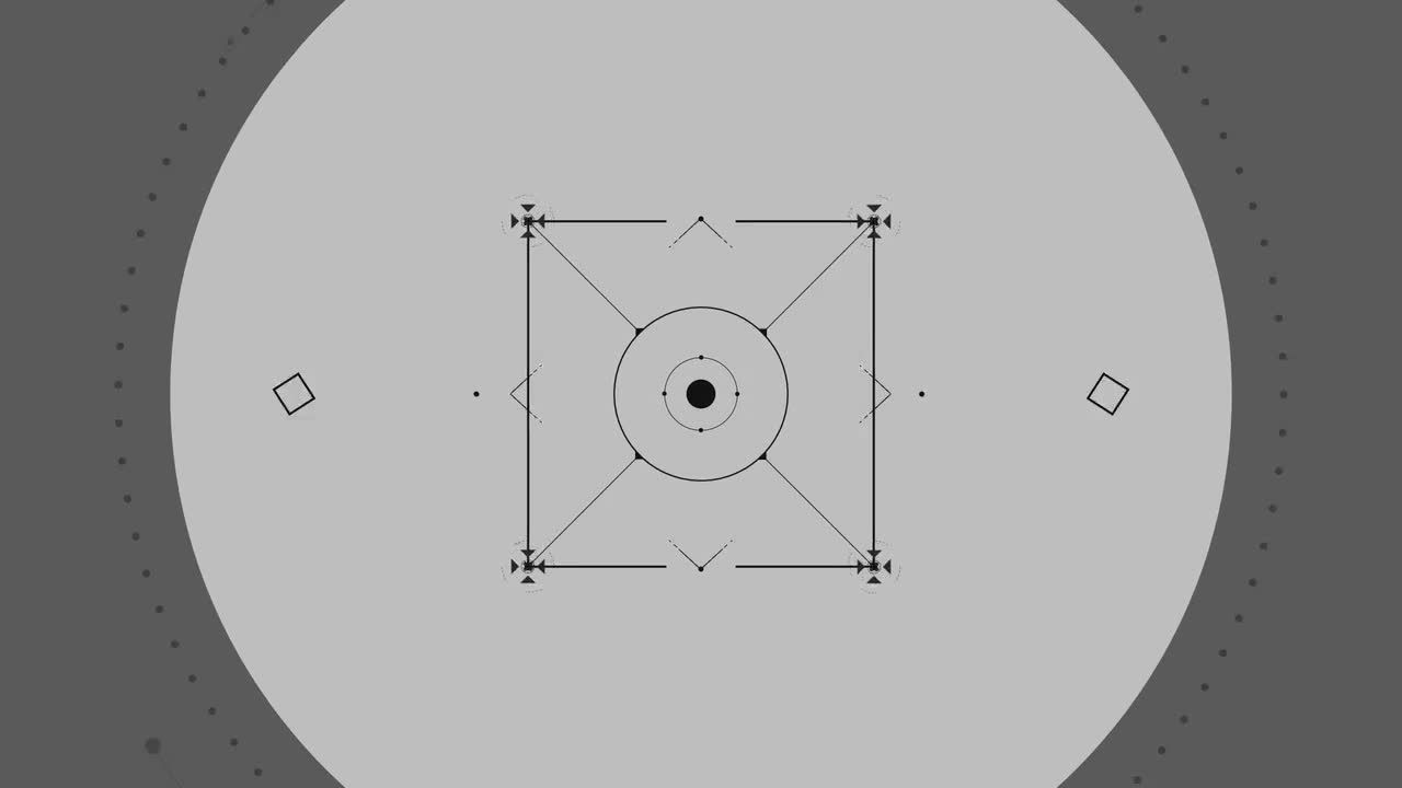 动画形状图层形成的未来主义徽标显示素材库精选AE模板