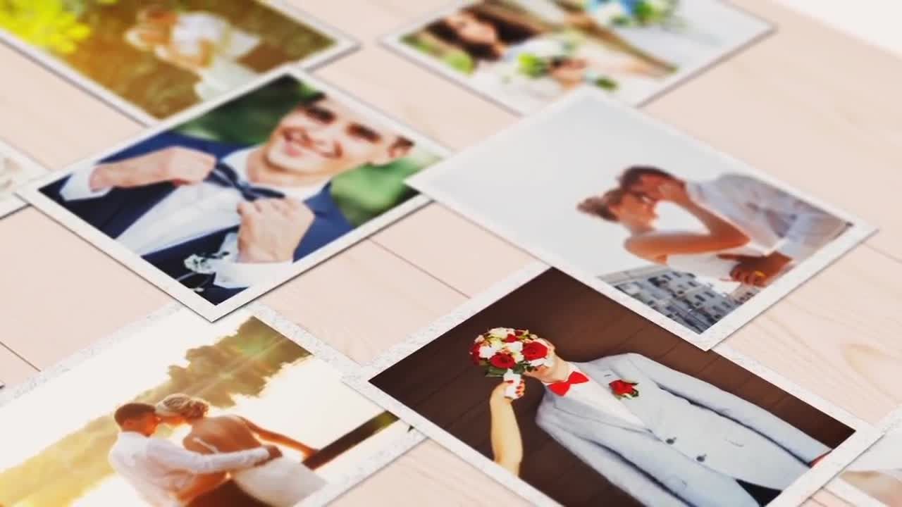 精美的婚礼幻灯片效果Ae模板