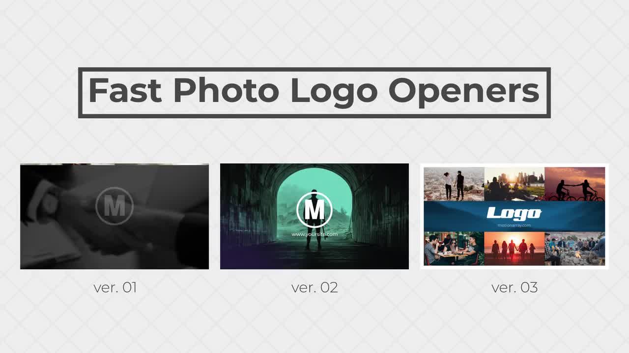 快速照片徽标转场过渡素材库精选AE模板