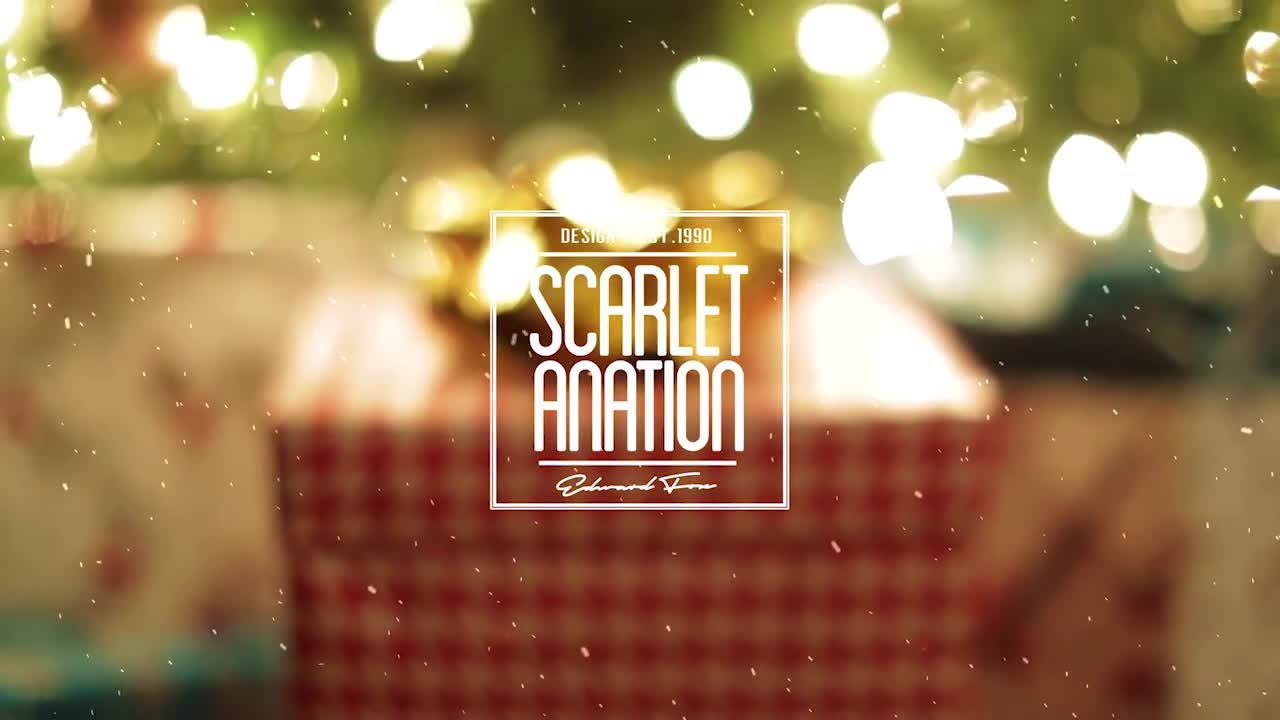 喜庆的动画圣诞节标题素材库精选AE模板