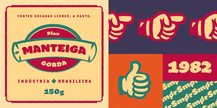 Manteiga Font素材之家精选英文字体