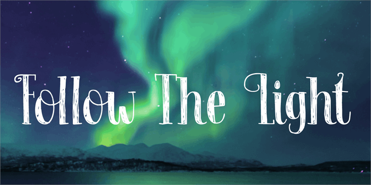 Follow The Light DEMO font插图