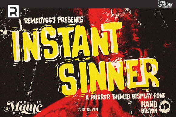 Instant Sinner Font素材之家精选英文字体