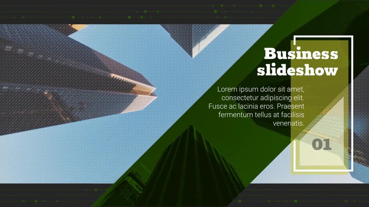 12个简洁优雅的企业幻灯片素材库精选AE模板