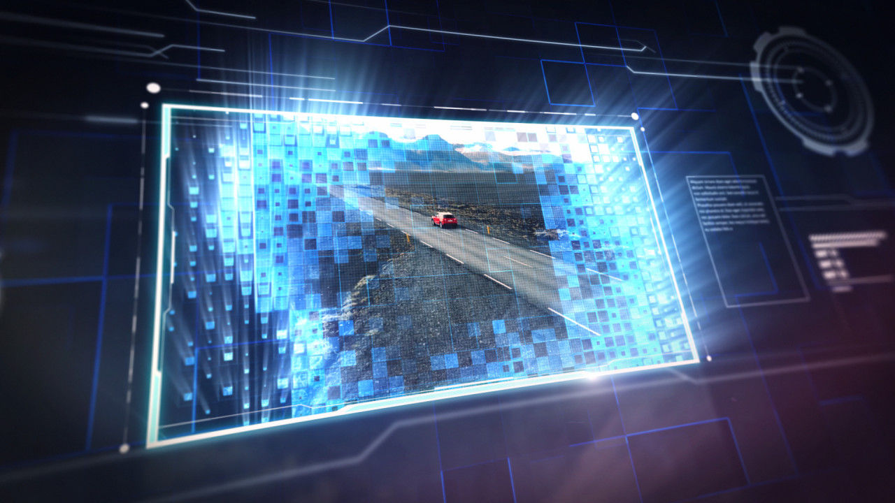 简洁时尚创意的像素幻灯片素材库精选AE模板