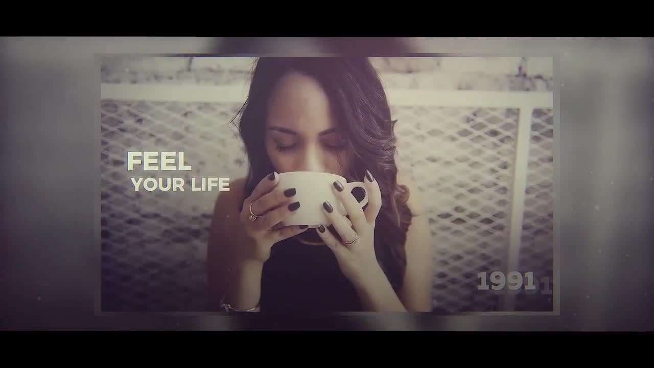 时尚的幻灯片过渡效果文本动画Pr模板