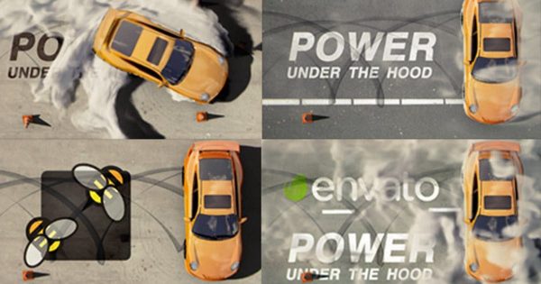 漂移动画特效Logo设计展示素材库精选AE模板 Logo drift-v2