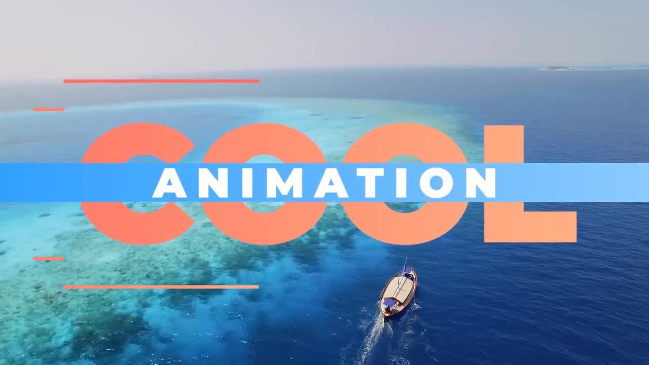 时尚设计巧妙文字动画和流畅过渡Pr模板