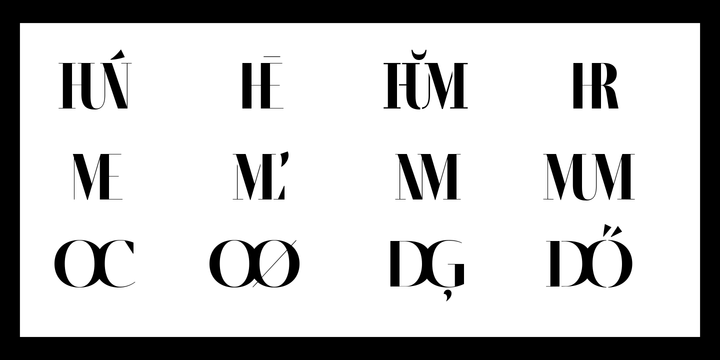 Fino Stencil Font插图3