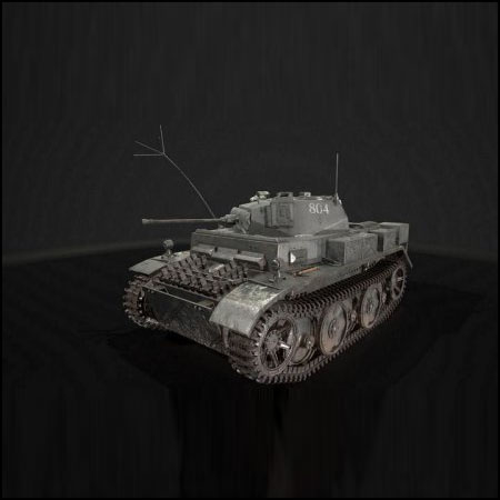 WW2 Tank 2 Ausf L坦克素材之家精选3D模型