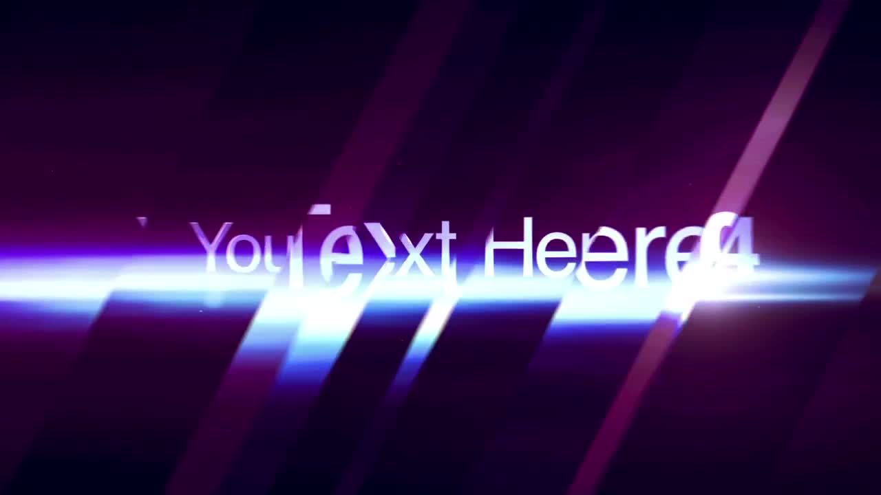 美丽的玻璃快速过渡文本素材库精选AE模板