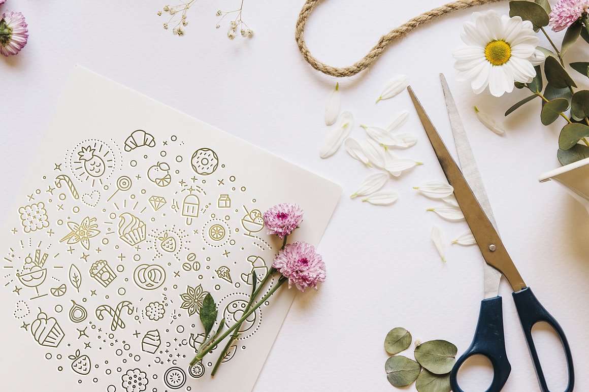 196个食物&饮品的线形图标合辑下载[ai,psd,eps,png,jpg]插图(4)